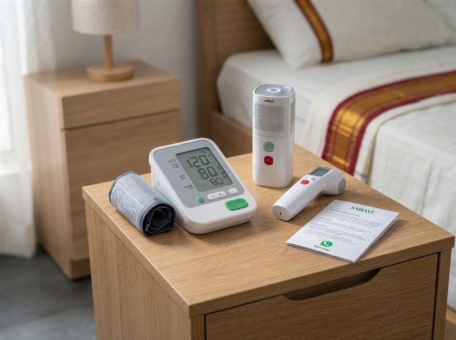 Nebulizer and BP monitor sets available at Sahayi Surgicals & Medicines